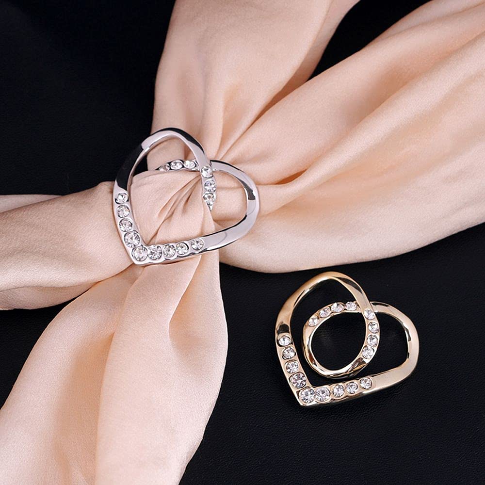LOVE LOVE scarf ring✨ Amazon.com: generic Silk Scarf Ring Clip,T-shirt Tie Clips